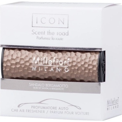 Millefiori Milano Icon Hammered Metal Sandalo Bergamotto vône do auta 47g
