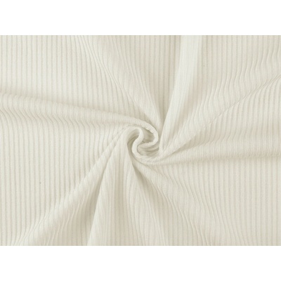 Prima-obchod Žebrovaná šatová pletenina / svetrovina, barva 8 (294 g/m²) Off White