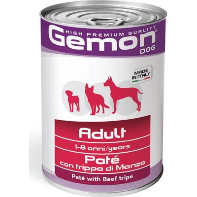Gemon Pate Adult With Beef Tripe консерва за куче пастет с телешко шкембе 400gr
