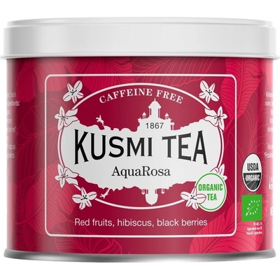 Kusmi Tea Sypaný bio organický černý čaj AquaRosa 100 g