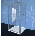 POLYSAN Easy Line - Тристенна душ кабина 80-90x80 см, версия L/R, прозрачно стъкло/хром EL1615EL3215EL3215 (EL1615EL3215EL3215)