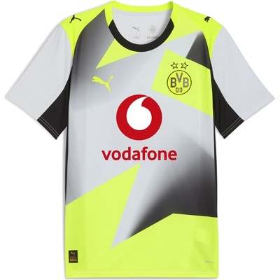 PUMA Футболна фланелка Puma Borussia Dortmund Away Shirt 2025 2026 Adults - Silver/Yellow