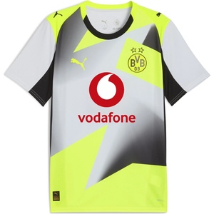 PUMA Футболна фланелка Puma Borussia Dortmund Away Shirt 2025 2026 Adults - Silver/Yellow