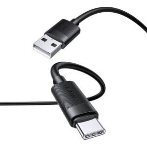 USAMS Кабел за данни USAMS U94 USB - Type-C, 100 cm, ЧЕРЕН SJ777USB01 (SJ777USB01)