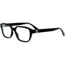 Fendi Squared Black Rectangular Eyeglasses