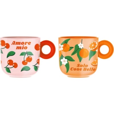 Bialetti Fruit Vibesset 2 hrnčekov 350 ml