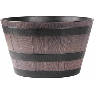 Kvetináč Strend Pro Woodeff 39x28 cm, teak, efekt dreva