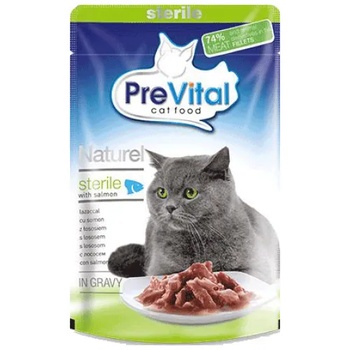 Partner in Pet Food - пауч Сьомга за кастрирани котки в сос, деликатесна храна за израснали котки от всички породи, Унгария - 85 гр