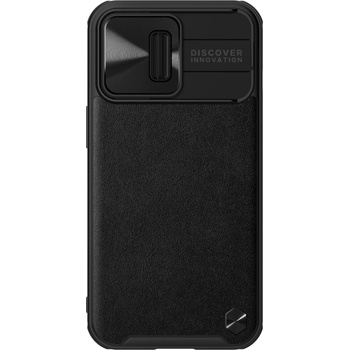 Image 1 of Nillkin Гръб Nillkin leather camshield за Iphone 13 Pro - Черен,