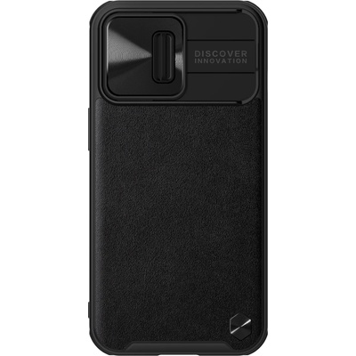 Nillkin Гръб Nillkin leather camshield за Iphone 13 Pro - Черен,