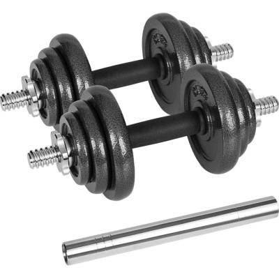 Rebel RBA-2327 Litinové nastavitelné činky v přepravním pouzdře s konektorem 2 x 10 kg