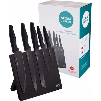 Sada nožů v pouzdře Altom Design Black 5 ks