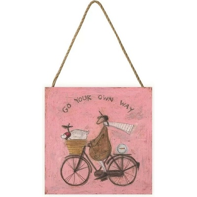 Obraz na dreve Sam Toft - Go Your Own Way, 20 × 20 cm