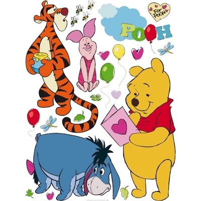 AG Design DK 1758 Samolepící dekorace Winnie small rozměry 42,5 x 65 cm