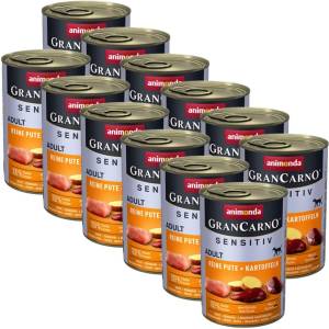 Animonda GranCarno Sensitiv Adult - пуешко с картофи 12 x 400г