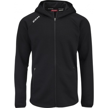 CCM Mikina CCM Locker Room Full Zip Hoodie 2022 JR, tmavo modrá