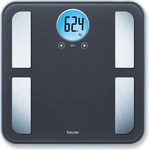 Beurer Кантар Beurer BF 195, До 180 кг, 7 функции, Памет, LCD, 5 нива физическа активност, Сив/сребрист (BF 195)
