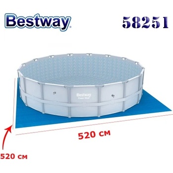 Bestway Подложка за басейн Bestway 58251, диаметър до 488см, 520x520см (Bestway 58251)