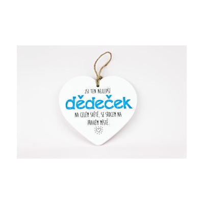 Keramické srdce Dedo