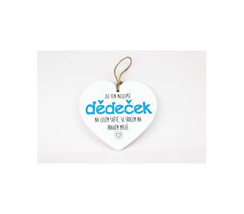 Keramické srdce Dedo