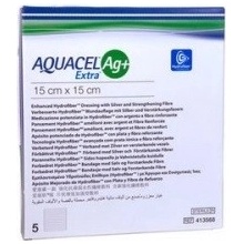 Aquacel Ag Krytie na rany s obsahom striebra15 x 15 cm 5 ks