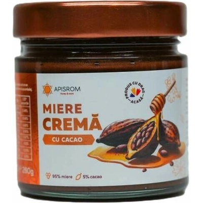 Apisrom Med krémový s kakaem, 280 g
