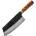 HARAHU Дамаски кухненски нож KE-37349 - Cleaver / Кафяв KP37349
