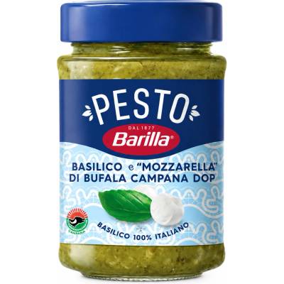 Barilla pesto s bazalkou a byvolov mozzarellou DOP 190g