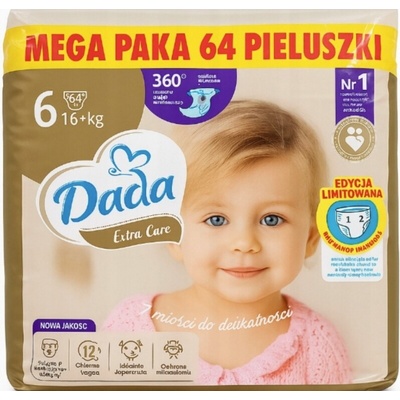 Dada Súprava JUMBOBAG Extra Care 6, 16+ kg, 64 ks