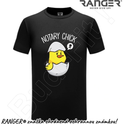 Ranger tričko motív Notary Chick čierna