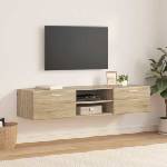 vidaXL Дървен шкаф 150 x 39 x 30 см Сонома дъб Инженерна дървесина (880233)
