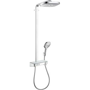 Hansgrohe Raindance Select E - Душ комплект Showerpipe 300 със смесител ShowerTablet Select, 3 струи, хром 27127000 (27127000)