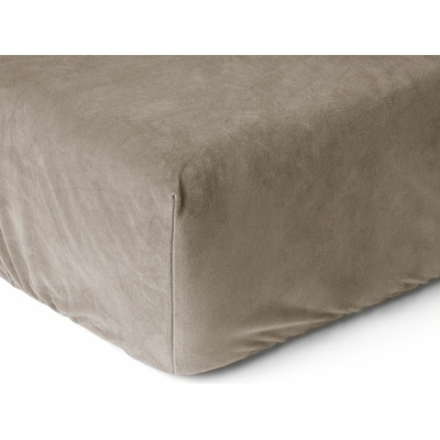 Sleeptime Zamatové prestieradlo Taupe 160x200