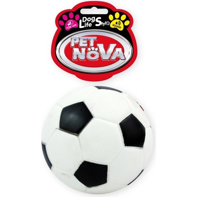 Pet Nova vinylová futbalová lopta so zvukom 10,5 cm