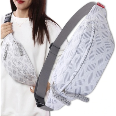 Jennifer Jones Stylová dámská crossbody ledvinka šedá