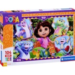 Clementoni Детски пъзел Clementoni от 104 части - Дора и приятели (25077) - baby