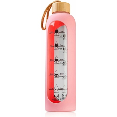 J.P.Leroy láhev skleněná HydroCoach růžová 1000 ml