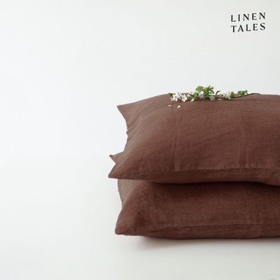 Linen Tales Ленена калъфка за възглавница 50x70 cm Chocolate - Linen Tales (LT-PC-50x70-CHO)