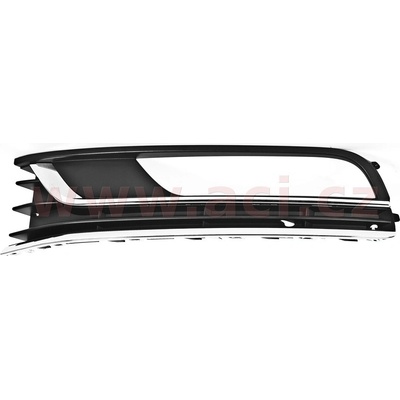 mřížka do předního nárazníku s otvorem pro mlhovku, 2 chromové lišty (ne Alltrack, R-line) ORIGINÁL, L 5740593Q