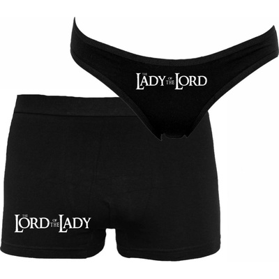 Bastard Párové spodní prádlo Boxerky a kalhotky The Lord of The Lady Černá – Hledejceny.cz