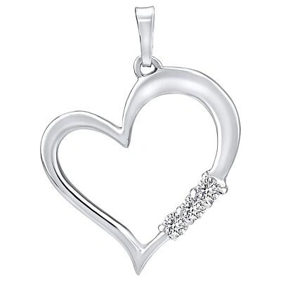 SILVEGO Strieborný prívesok s čírymi Swarovski Zirconia SILVEGO11580w