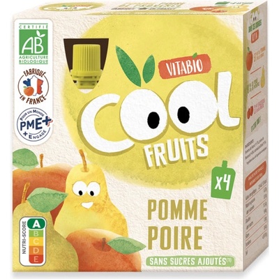 Vitabio ovocné BIO kapsičky Cool Fruits jablko, hruška a acerola 4 x 90 g