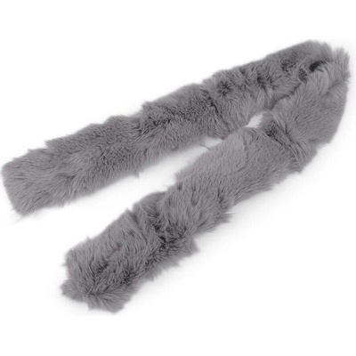 Oděvní / dekorační kožešina šíře 5 cm - 8 pudrová