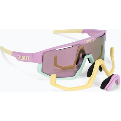 Bliz Очила за колоездене Bliz Fusion S3 matt pastel purple yellow logo / brown pink multi 52305-34