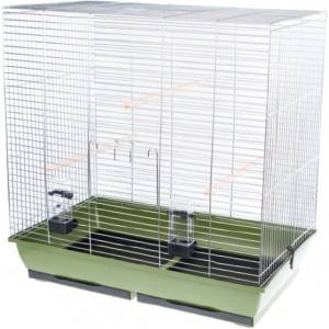 INTER-ZOO Pet Products Клетка за птици GONZO хром - 78 x 47, 5 x 79 cm ЗЕЛЕНА