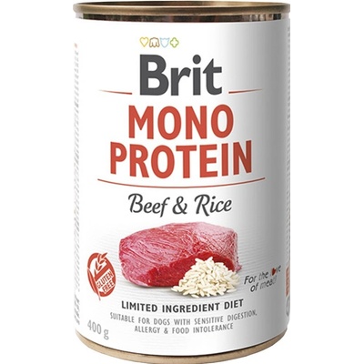Brit Mono Protein Beef & Brown Rice 24 x 400 g