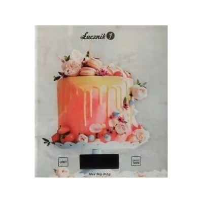 Lucznik Kitchen scales Glass Backwater PT-852 EX cake