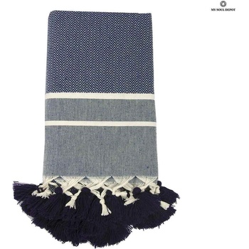 Image 1 of My Soul Depot Одеяло Тунис с пискюли / петроленосиньо (feb-fka193900cvpp)