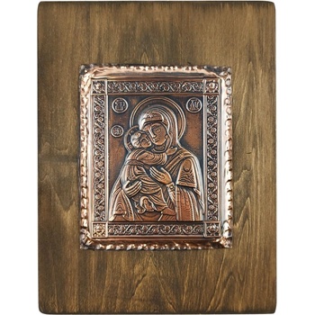 МЕДНА ИКОНА БОГОРОДИЦА БЪЛГАРСКА