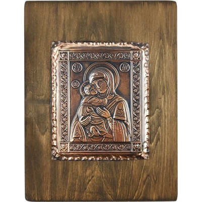 МЕДНА ИКОНА БОГОРОДИЦА БЪЛГАРСКА